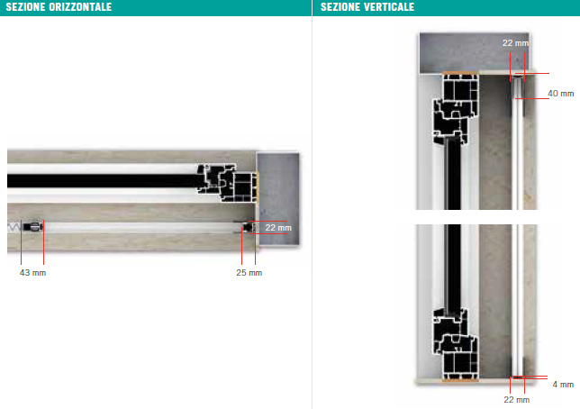 Pleat22 zanzariera Effe misure plissettata