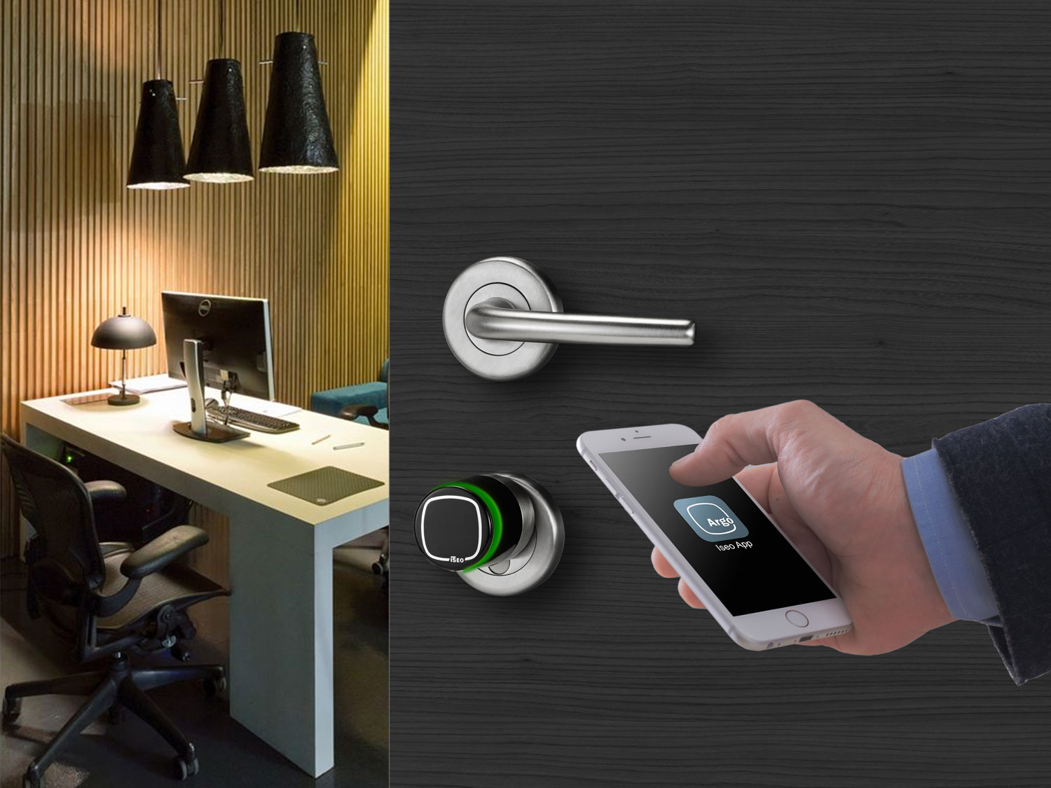 smartphone app iseo argo access control