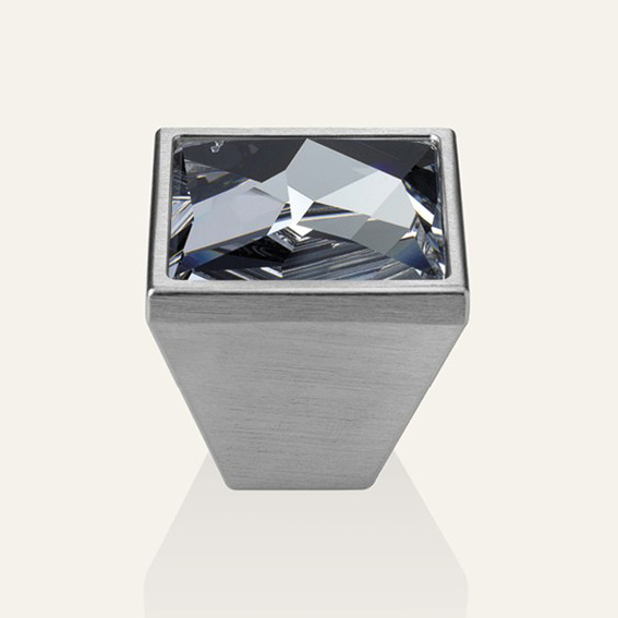 Cabinet knob Linea Calì Pop-Art PB with crystals Swarowski® satin chrome