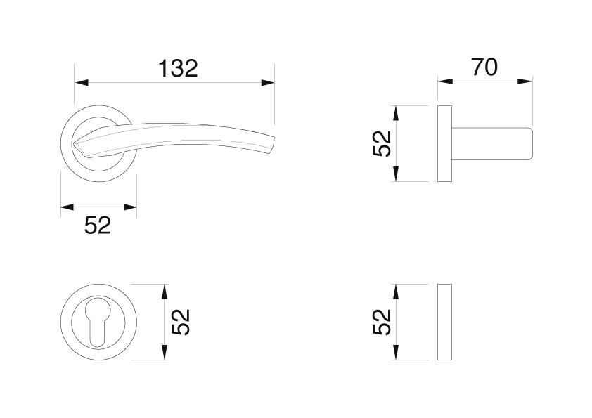 Manital dune design handle windowo dimensions