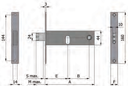 Adjustable latch with Mandate Omec Features