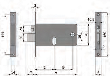 Features bolt and roller Adjustable Omec