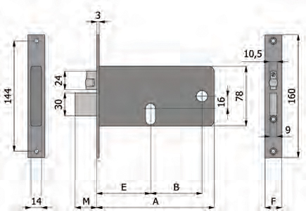 Features bolt and roller Adjustable Omec