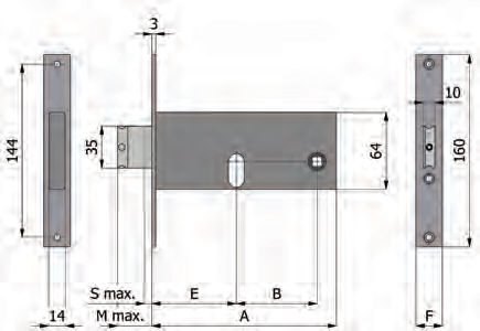 Adjustable latch with Mandate Omec Features