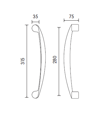 Handle Cortina i-Design Pasini