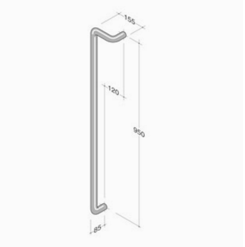 M18Z pba Handle Aluminum Right Left extruded