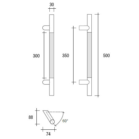 YOD.512.035I pba handle skin steel measures