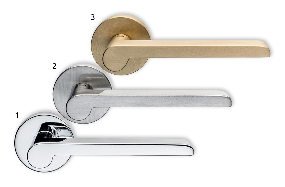 H1054 Valli Italian Design Brass Door Handle