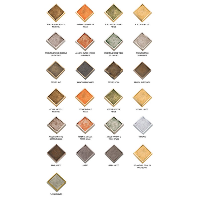 1045-9 Sapphire Class Door Handle on Rose Frosio Bortolo Handicraft Italian Quality