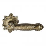 1095-1 Cryslal Class Door Handle on Rose Frosio Bortolo to Furnish Historical Building