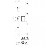 10 CiFALL T Shape Hinge Short Neck Aluminium Hardware For Shutters