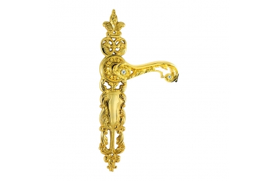 1110 S Jade Class Door Handle With Swarovski on Plate Frosio Bortolo Real Palace and Elegant  Style