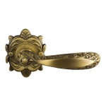 1145-1 Amber Class Door Handle on Rose Frosio Bortolo Made by Italian Craftsmen