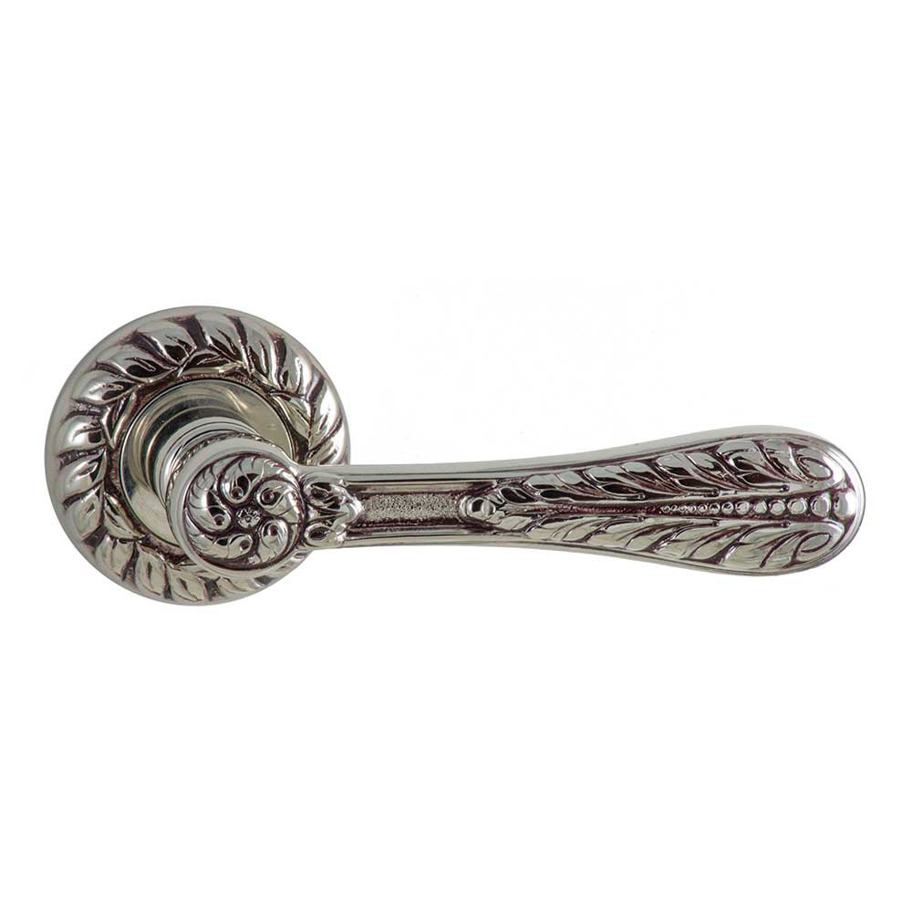 1155-7 Agata Class Door Handle on Rose Frosio Bortolo Handmade in Italy