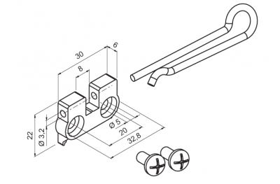 Application Engine hinged bracket to Mingardi