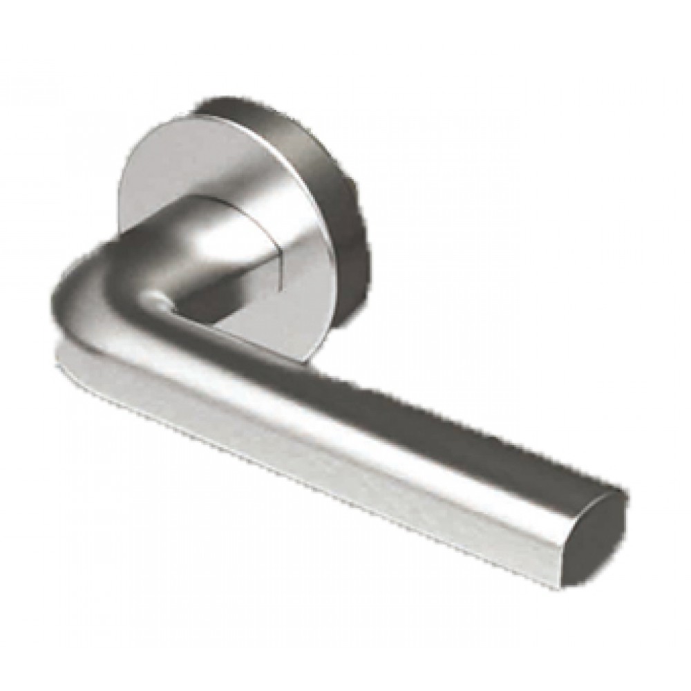 Handle Tropex Kreta in Satin Stainless Steel Rosette Round or Oval