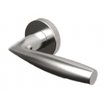 Handle Tropex Naxos in Satin Stainless Steel Rosette Round or Oval