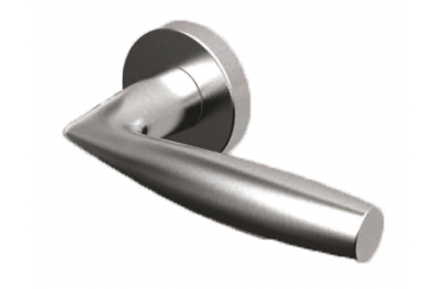 Handle Tropex Naxos in Satin Stainless Steel Rosette Round or Oval