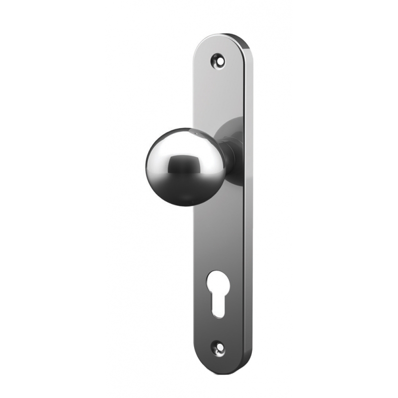 Ball knob with plate stainless steel Tropex