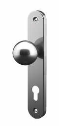 Ball knob with plate stainless steel Tropex