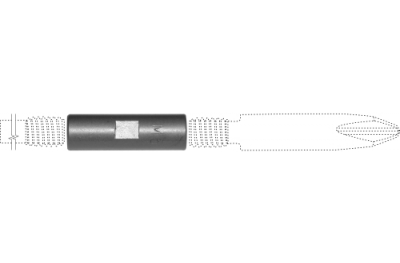 Extension Inserts screwdrivers 25x8mm Threaded connection M5 / M5 HEICKO Segatori