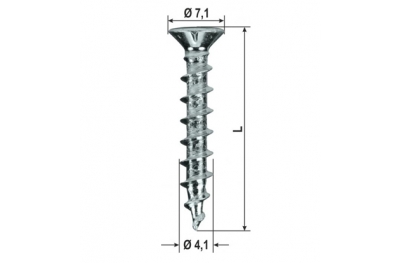 Screws Hardware Power Speed ​​PVC Various Sizes 2000pz HEICKO Segatori