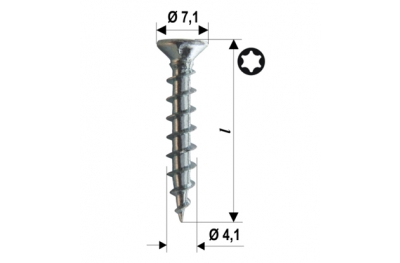 Screws Hardware Power Speed ​​TX PVC Various Sizes 2000pz HEICKO Segatori