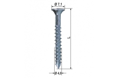 Wood screws holing for Hokus Various Sizes 1000pz HEICKO Segatori