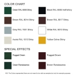 16 Bis Riviera CiFALL Flat Hatch Hinge Shaped Hardware For Shutters