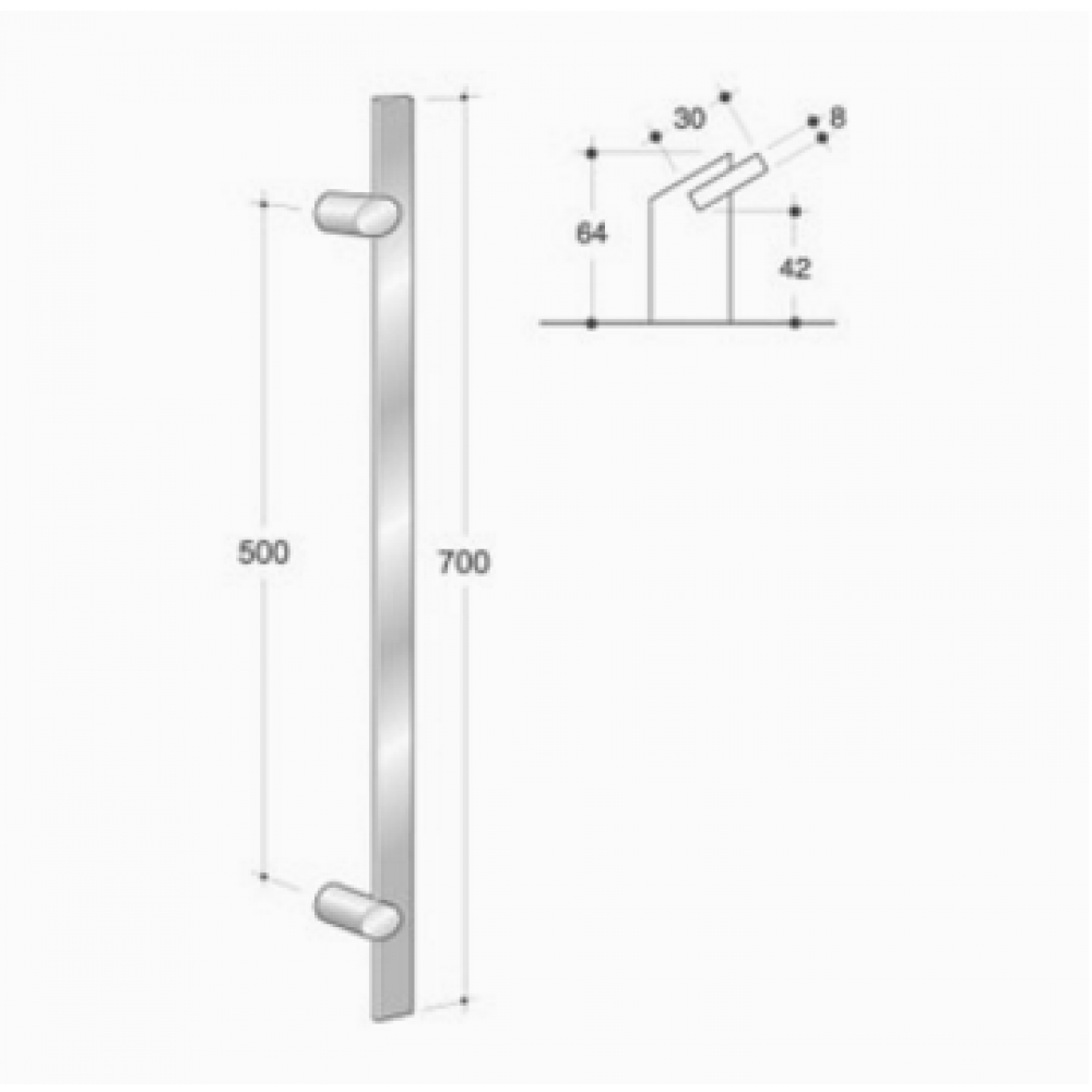 Shop Online of Pull Handles pba in Stainless Steel | Windowo
