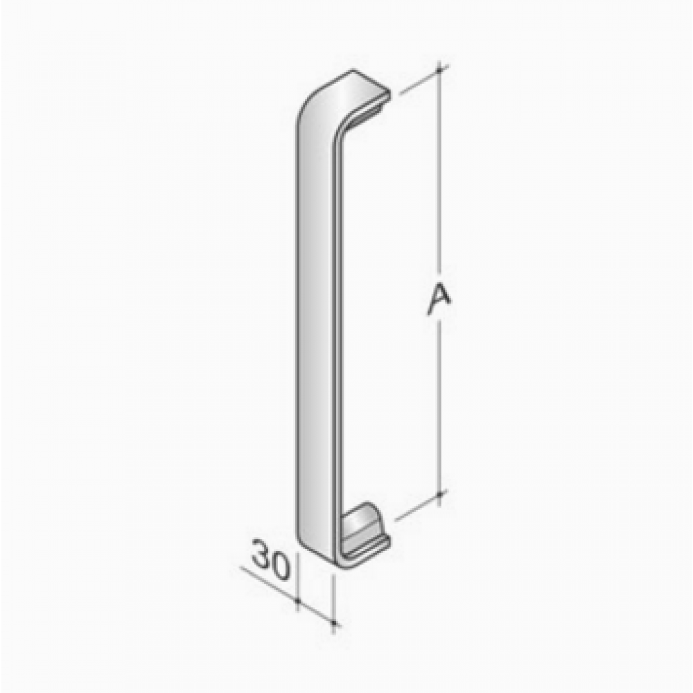 Buy your pba Pull handle in stainless steel with flat profile | Windowo ...