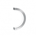 200P-041 pba Pull handle in stainless steel with flat profile