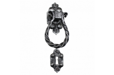 2013 Knocker Wrought Iron Door Lever Handle on Rose Lorenz Ferart