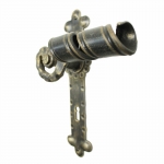 2041 Noble Wrought Iron Door Handle on Plate Lorenz Ferart