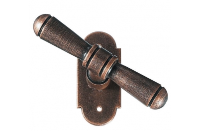 2095 Bern Galbusera Window Handle with Rosette Wrought Iron