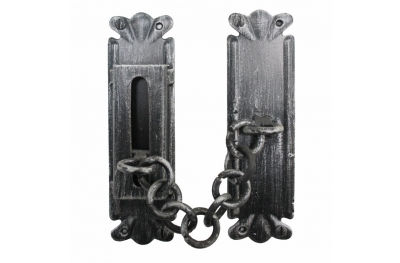 2158 Wrought Iron Handmade Security Chain for Doors Lorenz Ferart