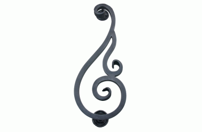 2326 Galbusera Pull Handles Wrought Iron