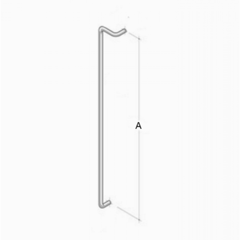 254 pba Pull Handle in Stainless Steel AISI 316L
