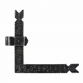 2554 Corner Hinge Without Plate Wrought Iron for Doors and Windows Lorenz
