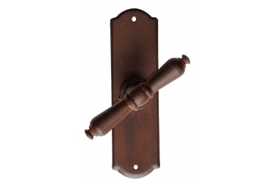 2703 Moscow Galbusera Window Handle with Rosette Wrought Iron