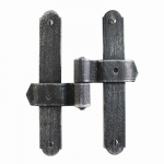 2757 Double Central Hinge Wrought Iron for Doors and Windows Lorenz Ferart