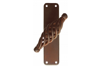 2804 Budapest Galbusera Window Handle with Rosette Wrought Iron