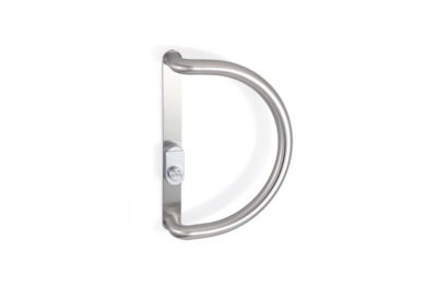 2CT.224.0035.44 Pull Handle with Security Shield and Cylinder Protection