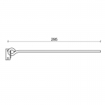 3 CiFALL Straight Shutter Rod With Plate Mounting Hardware For Shutters