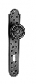 521/F Ø55 Fixed Door Knob on Plate Artistic Wrought Iron