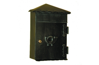 6011 Wrought Iron Roof Mailbox Carrying Envelopes and Newspapers Lorenz