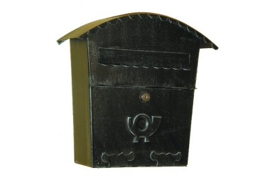 6015 Wrought Iron Curved Cover Mailbox Carrying Newspapers Lorenz Ferart