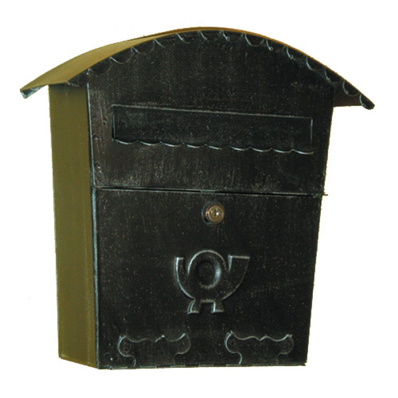 6015 Wrought Iron Curved Cover Mailbox Carrying Newspapers Lorenz Ferart