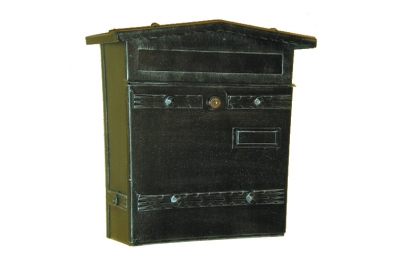 6022 Wrought Iron Handmade Mailbox Carrying Envelopes and Newspapers Lorenz
