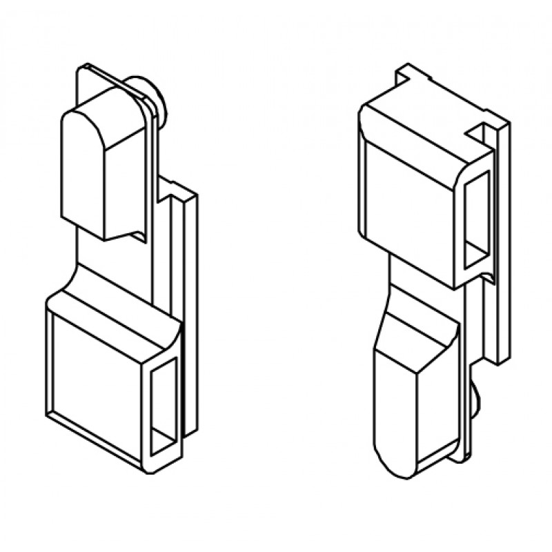 Couple blocks Connecting Cremonese Art.02387 Giesse; Profile for EC